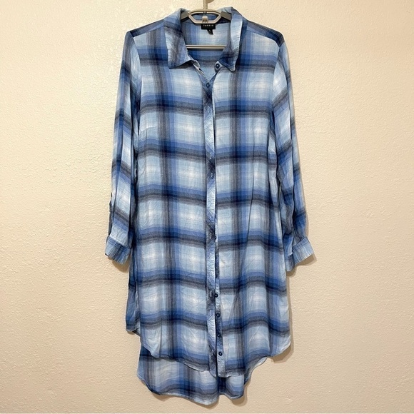 Torrid Plaid Long Sleeve Button Front Dress Size 2X Women - Picture 1 of 9